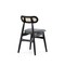Manhattan Comfort Colbert Dining Chair in Black and Cane with Grey Upholstered Seating, Set of 2 DCCA02-GY - alternate 5
